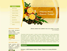 Tablet Screenshot of olimpiadawiedzyozywieniu.pl